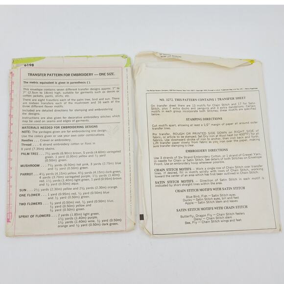 Lot of 4 Vintage Patterns (Embroidery & Monogram) - Picture 5 of 5